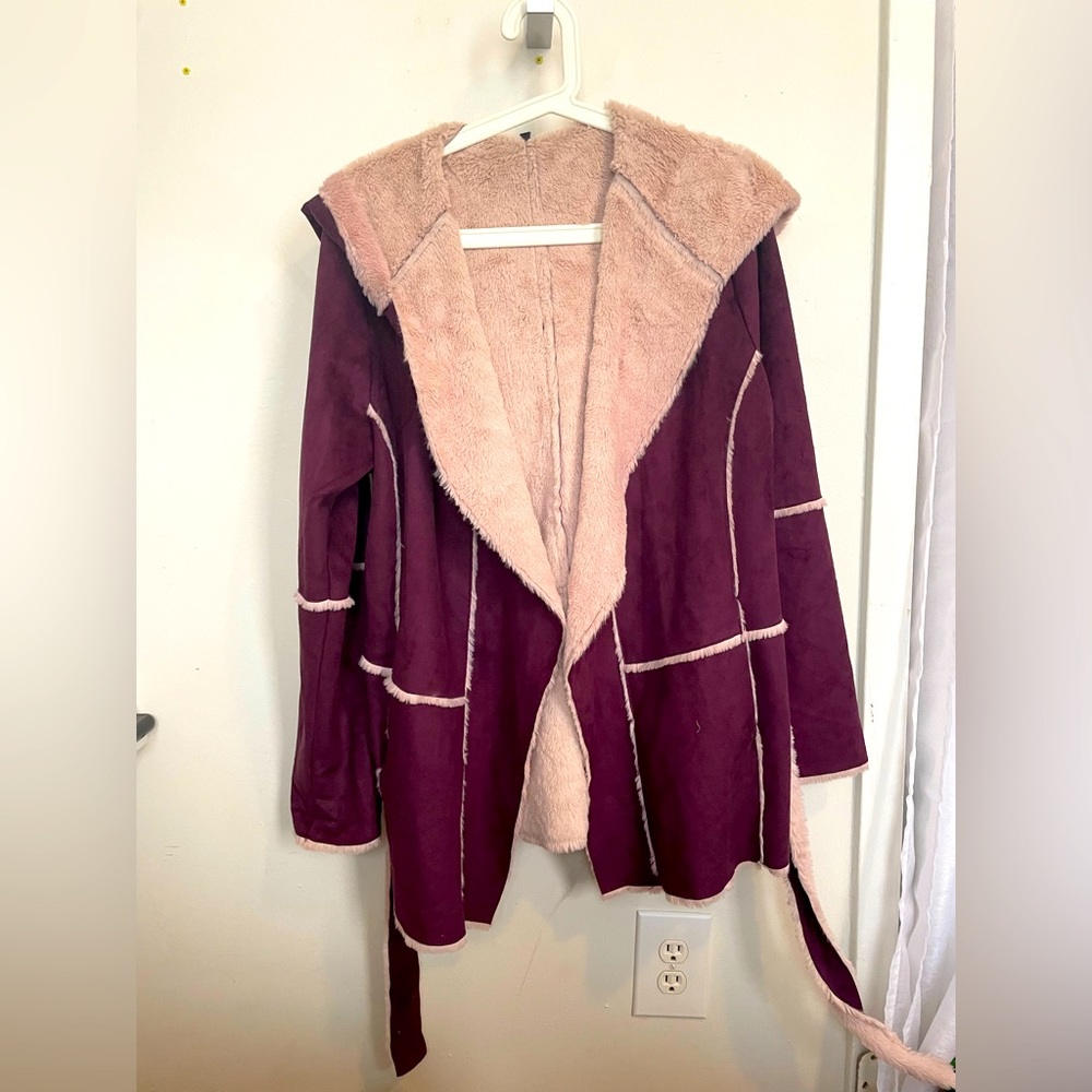Faux Fur Wrap Sweater